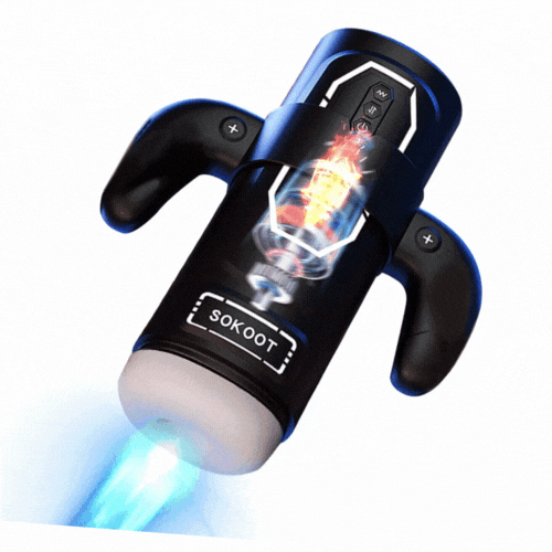 Sexeeg Handheld Retractable Sucking & Heating Male Penis Stroker