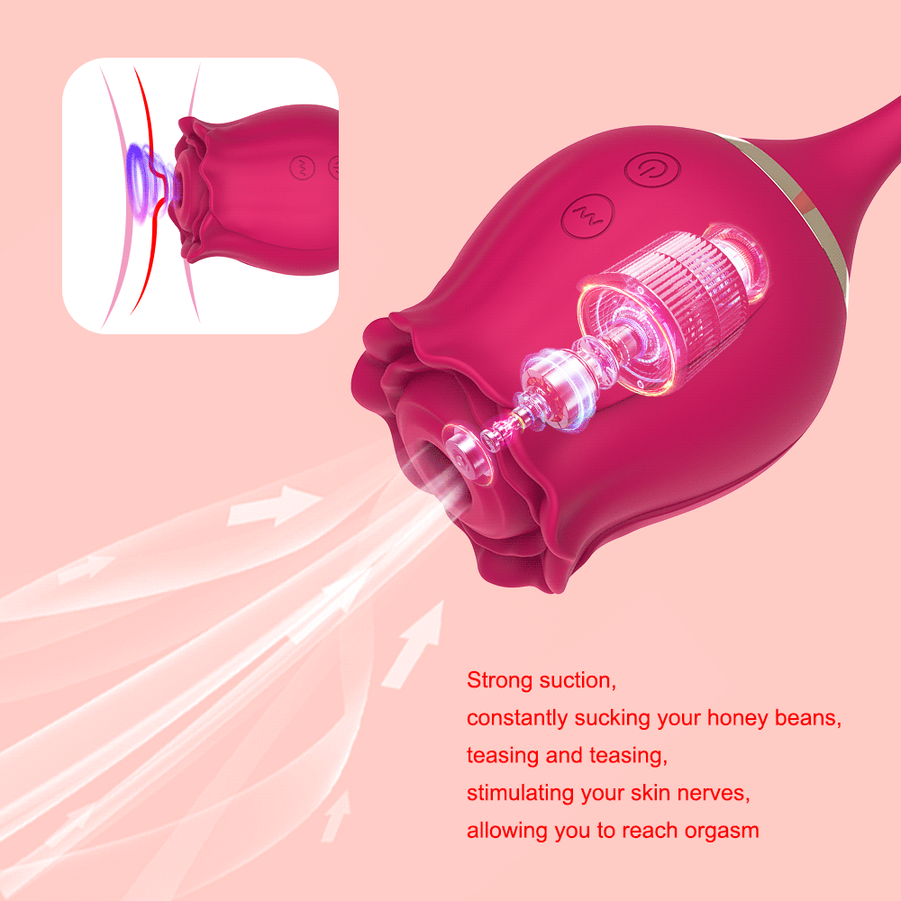 Sexeeg Rose Vibrators Sucker Oral Vagina Sucking Vibrator