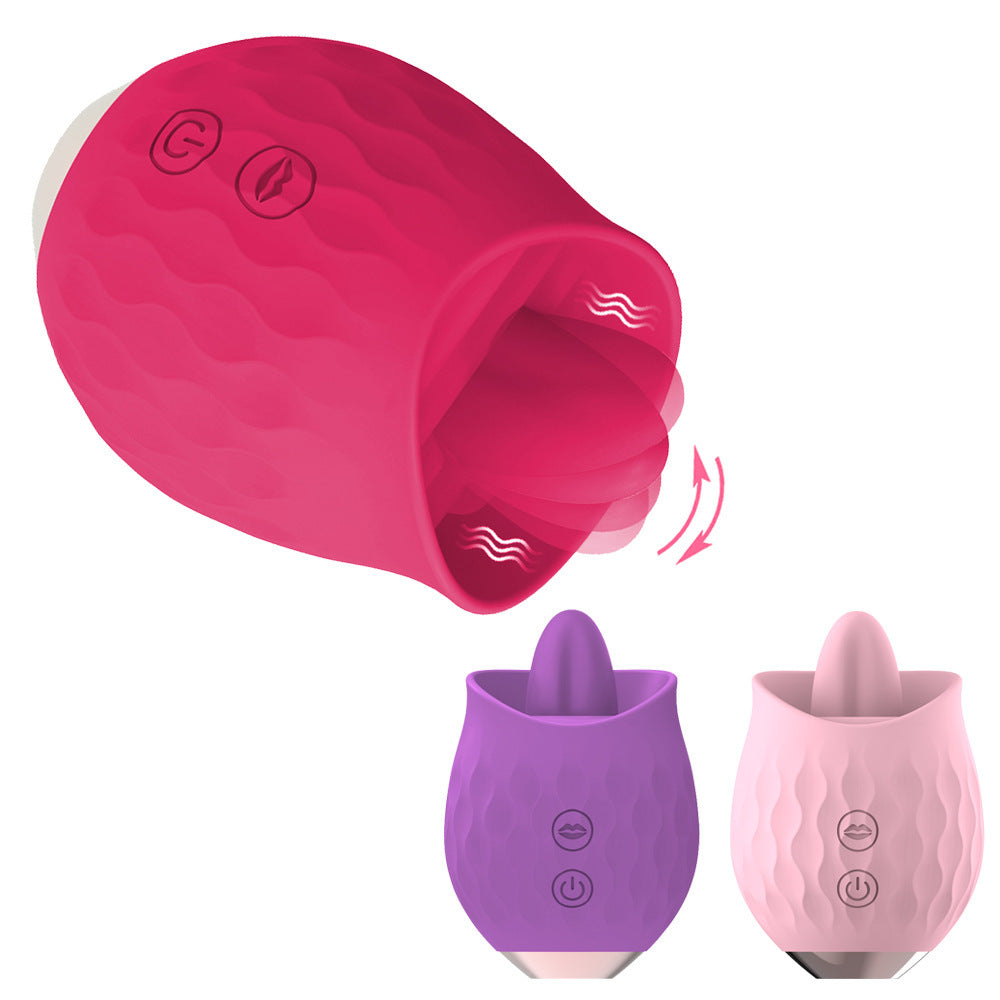SexeegRose Toy Vibrator For Wome Clitoral Tongue Licking Vibrator