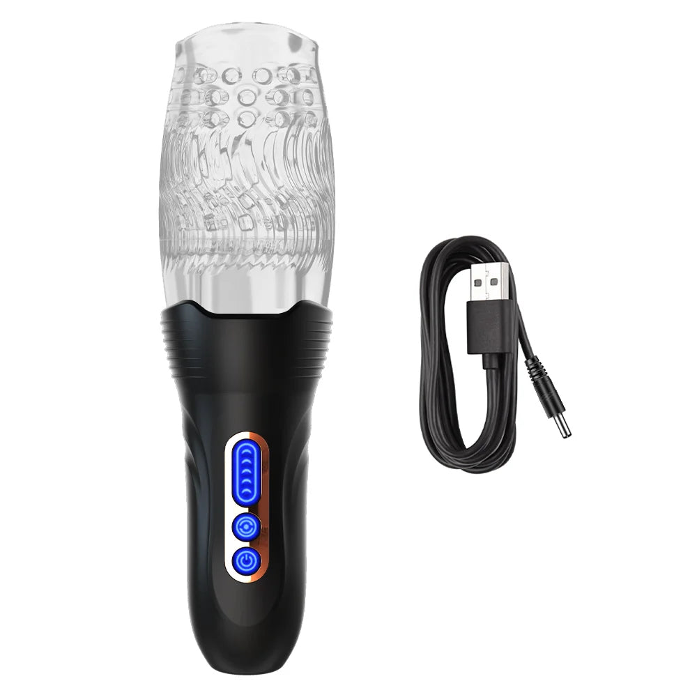 Sexeeg Gawk Gawk 3000 PRO Male Rose Thrusting Rotating And Vibrating Oral Sex Masturbation Cup