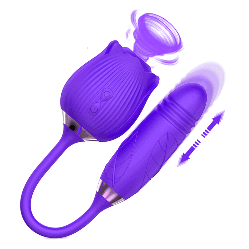 Sexeeg New 2 In 1 Rose Flower Toy Pro 2