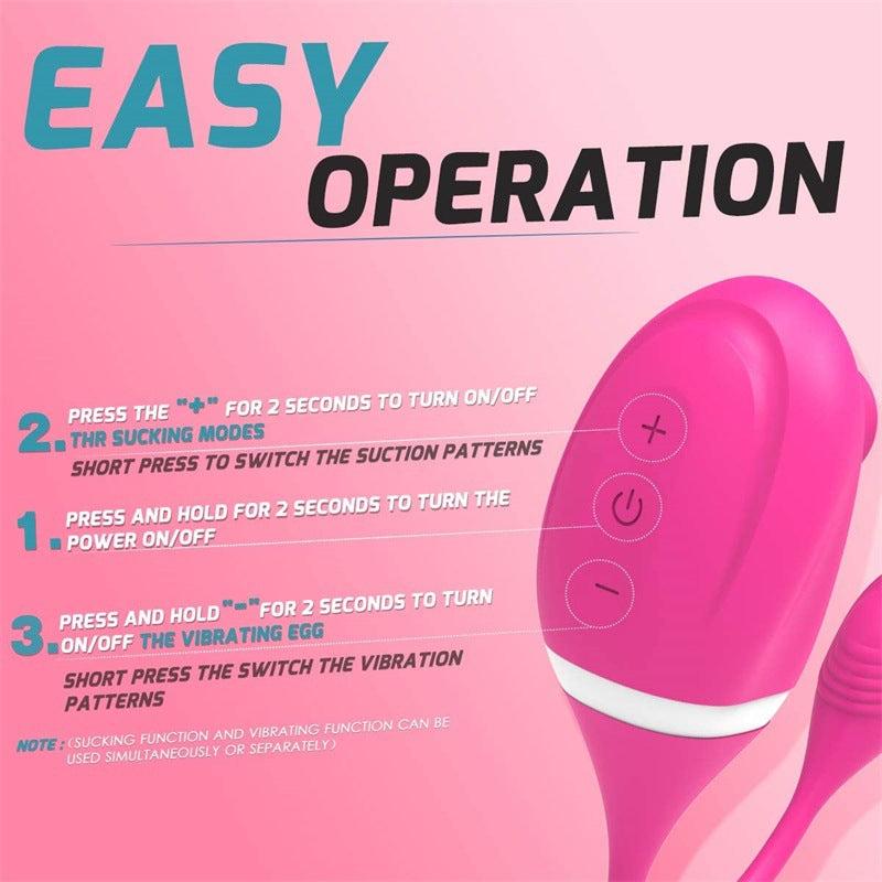 Sexeeg Sucking and Vibration Mini Bullet Egg