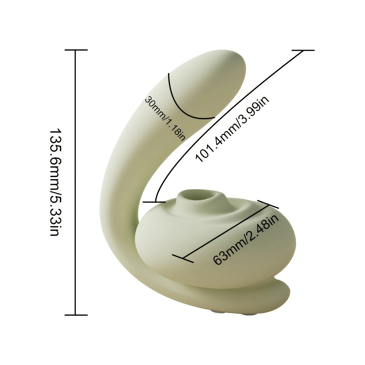 Sexeeg 2-in-1 Clit Sucking Vibrator for Double Pleasure