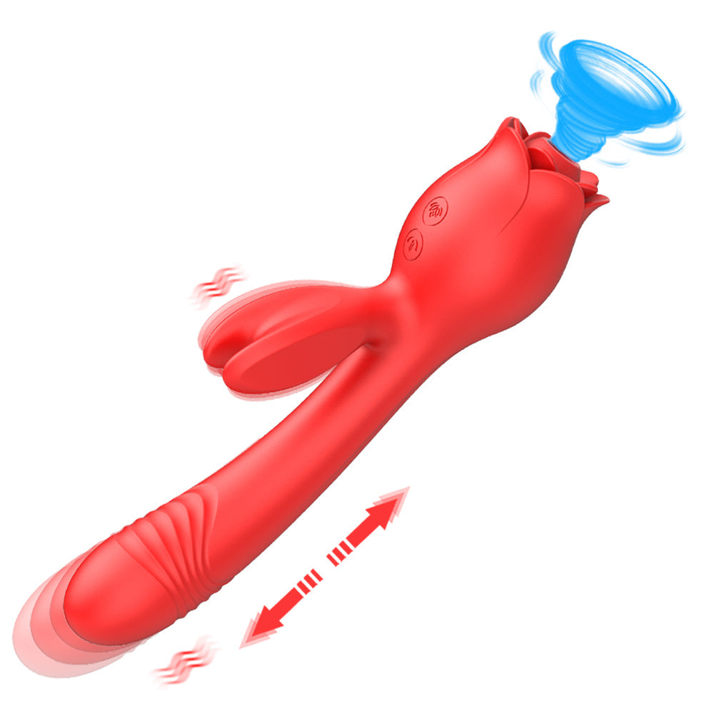 Sexeeg Rose Vibrator G Spot Clitoral Stimulator