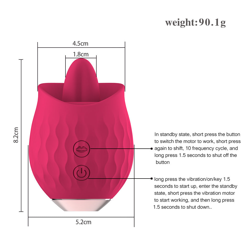 SexeegRose Toy Vibrator For Wome Clitoral Tongue Licking Vibrator