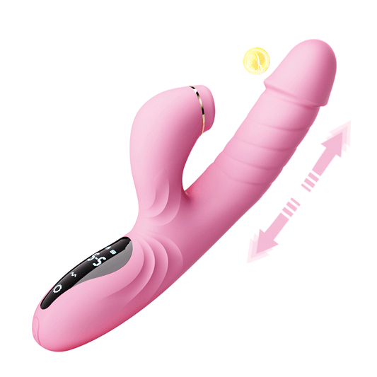 Sexeeg Suck Telescopic Heating Vibrator