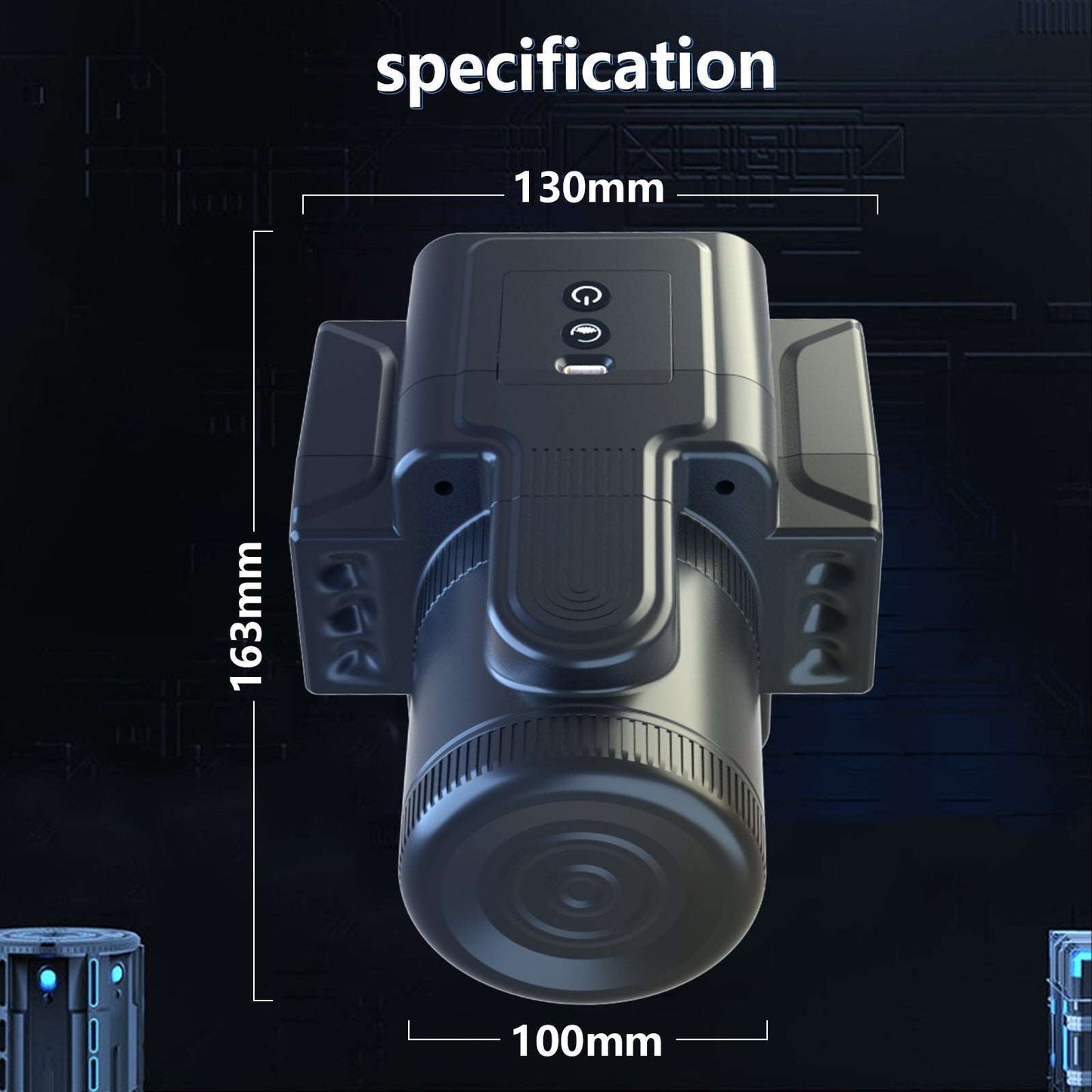 Sexeeg Camera 7-Speed Rotating Vibrating Male Masturbator