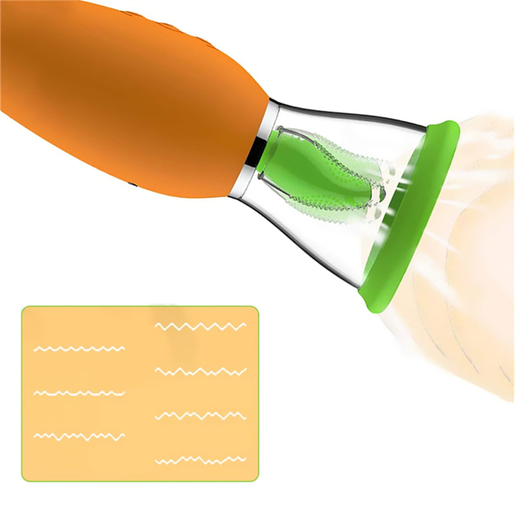 Sexeeg Carrot Vibrator Female Masturbator Vibration Av Automatic Heating Sucking Tongue Licker Pluggable