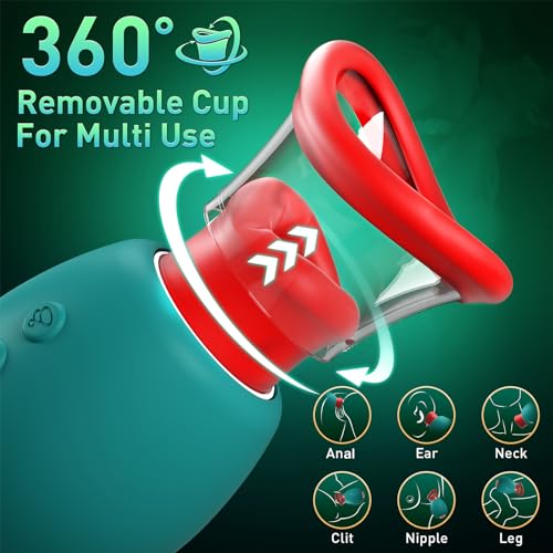 sexeeg 4 IN 1 Rose Sex Toy Adult Toys Licking Vibrater with 10 Mouth Kissing Vibrations