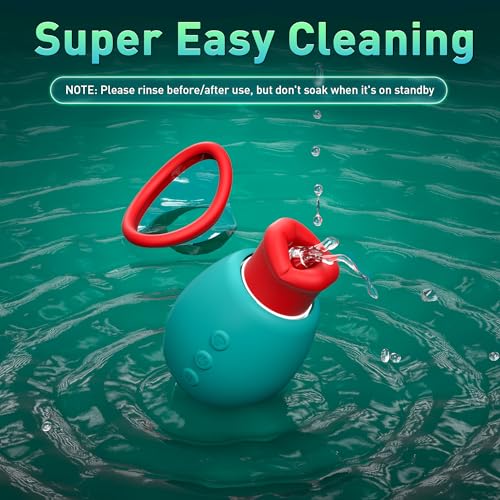sexeeg 4 IN 1 Rose Sex Toy Adult Toys Licking Vibrater with 10 Mouth Kissing Vibrations