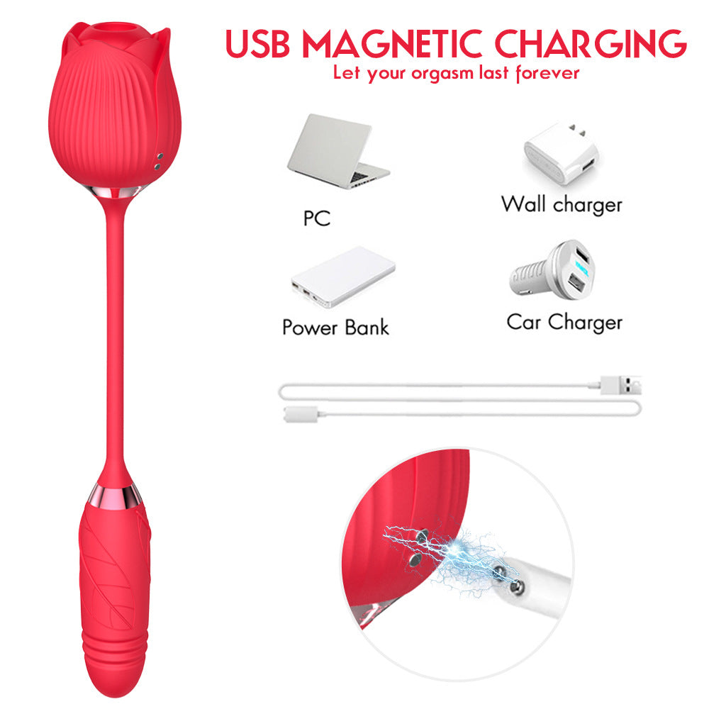 Sexeeg New 2 In 1 Rose Flower Toy Pro 2