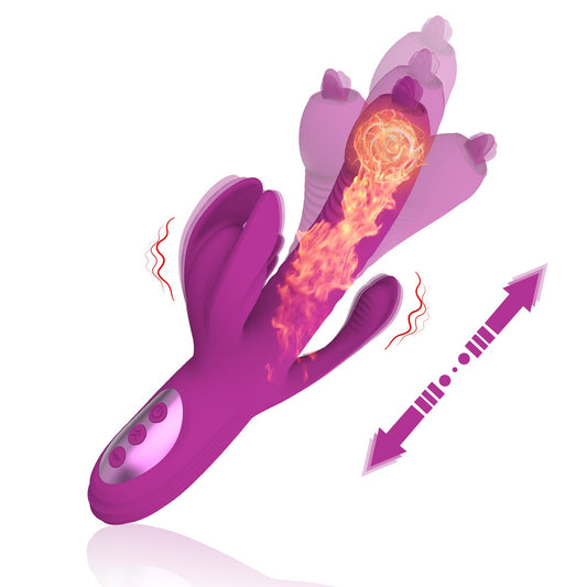 SexeegTrident 4-in-1 Heating Telescopic Swinging Tongue-licking Vibrator