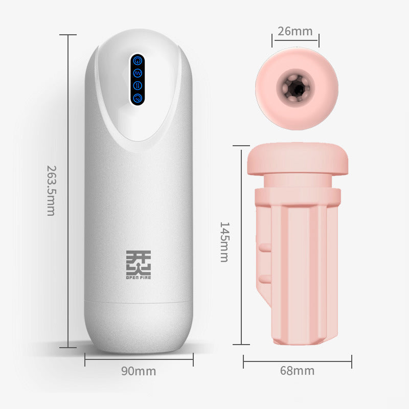 Sexeeg Open Fire Male Sucking Telescopic Masturbation Cup