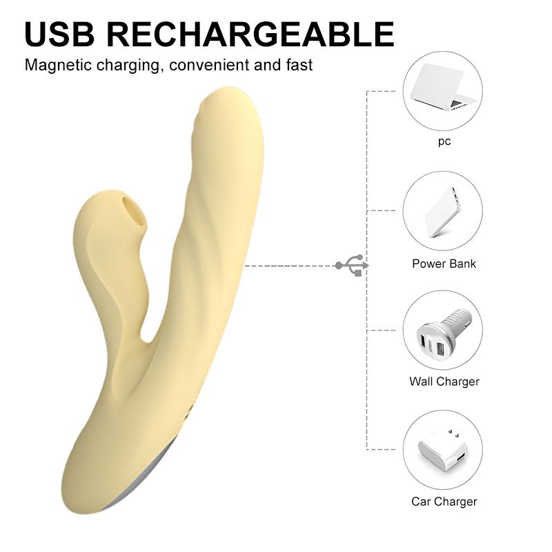 Sexeeg 7-Speed Suction 10-Speed Telescopic Automatic Heating Female Masturbator