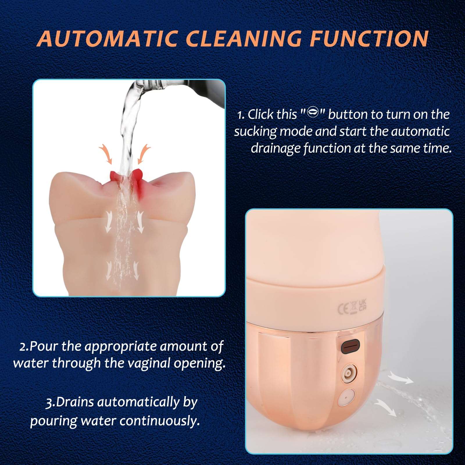Sexeeg  Oral Sucking Vibration Male Masturbation Cup