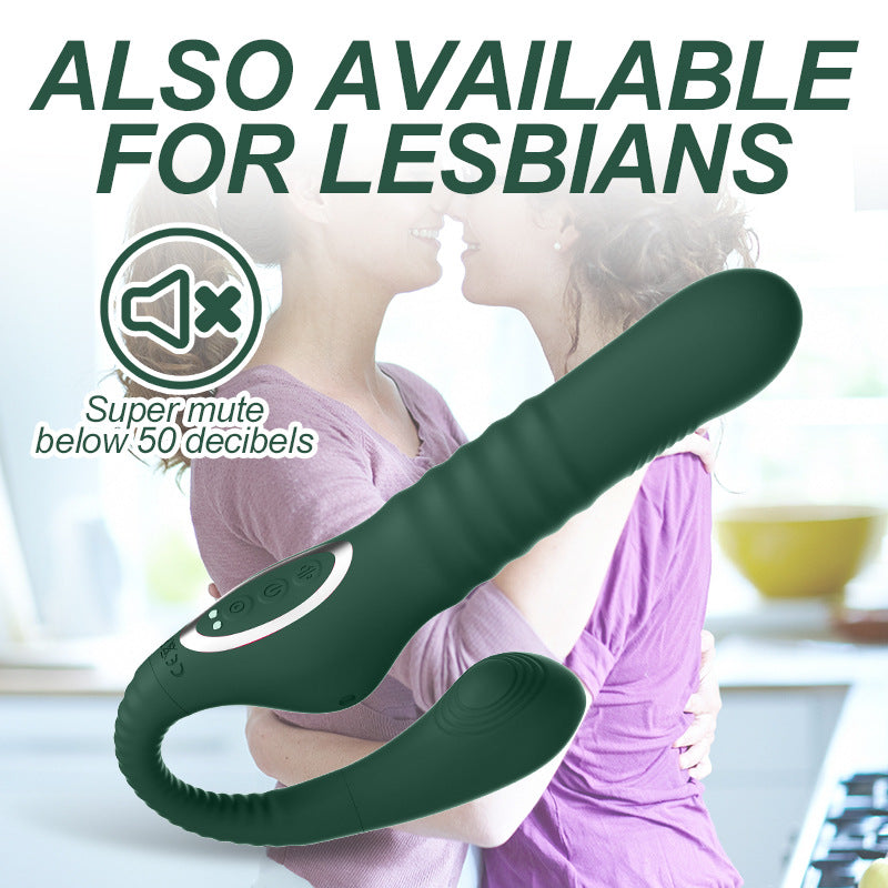 Sexeeg Thrusting Vibrators Dildo Automatic 10 Speed Telescopic Rotation 10 Speed Vibrating G-spot Clitoris Vagina Massage Sex Toy