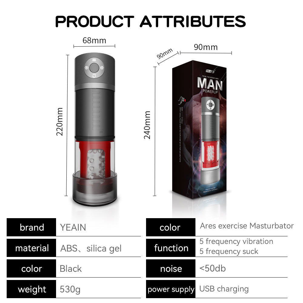 Sexeeg Male Automatic Telescopic Rotation Masturbation Cup