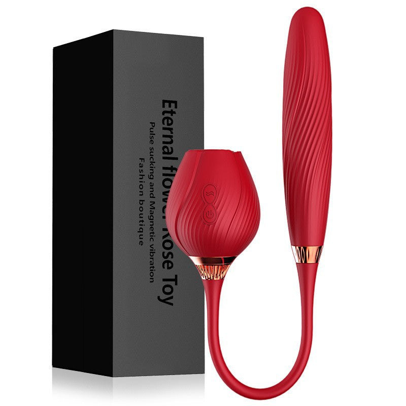 Sexeeg Rose jump egg second tide out of control vibrating rod fully automatic telescopic impact masturbator