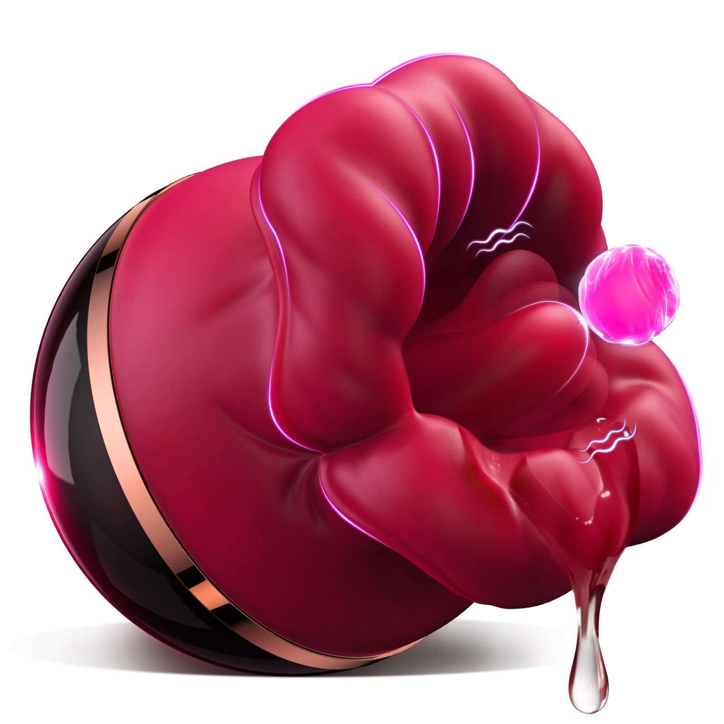 Sexeeg Big-Mouth Tongue Sucking Female Masturbator Massager Rechargeable Vibrator