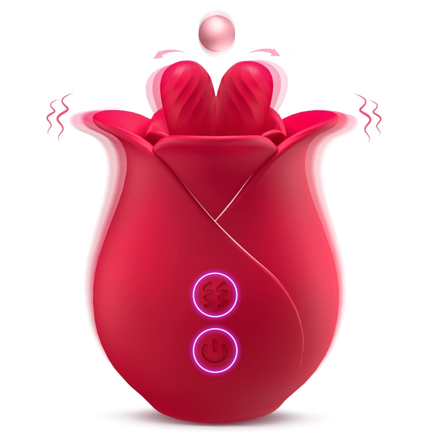 Sexeeg Rose Romeo - Double Tongue Lick Shaker clitoral nipple orgasmic sex toy