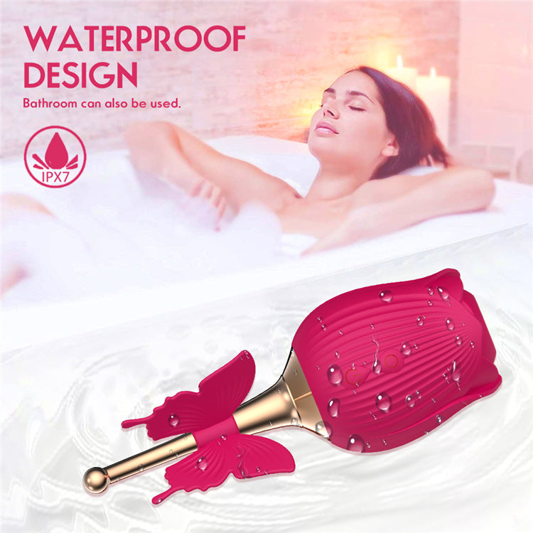 Sexeeg Rose Shape Vaginal Vibrator Stimulation G-spot Sex Toys For Women