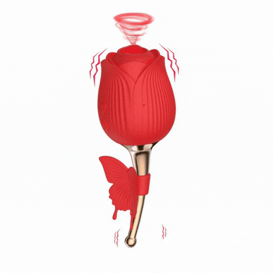 Sexeeg Rose Shape Vaginal Vibrator Stimulation G-spot Sex Toys For Women