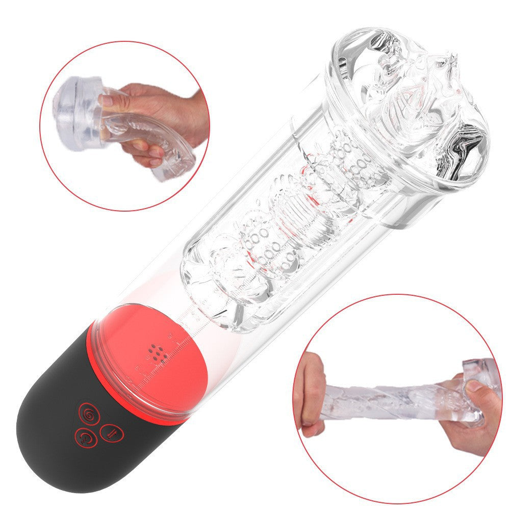 Sexeeg Men's Full Automatic Penis Trainer Intelligent Suction Vacuum Aircraft Cup