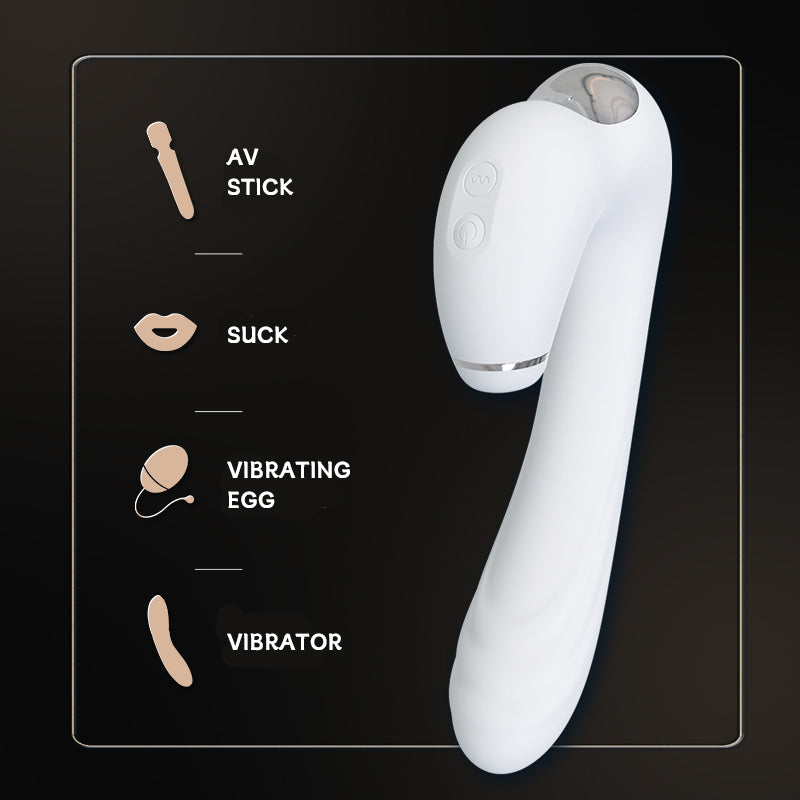 Sexeeg 7-Frequency Vibration 3-Frequency Suction Multi-Function Vibrating wand