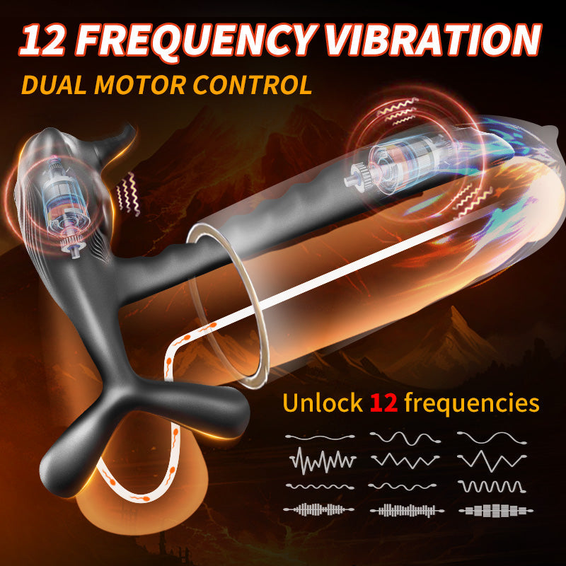 Sexeeg Bull Demon King Anal Toy Vibrator Male Prostate Massager Delay Ejaculation