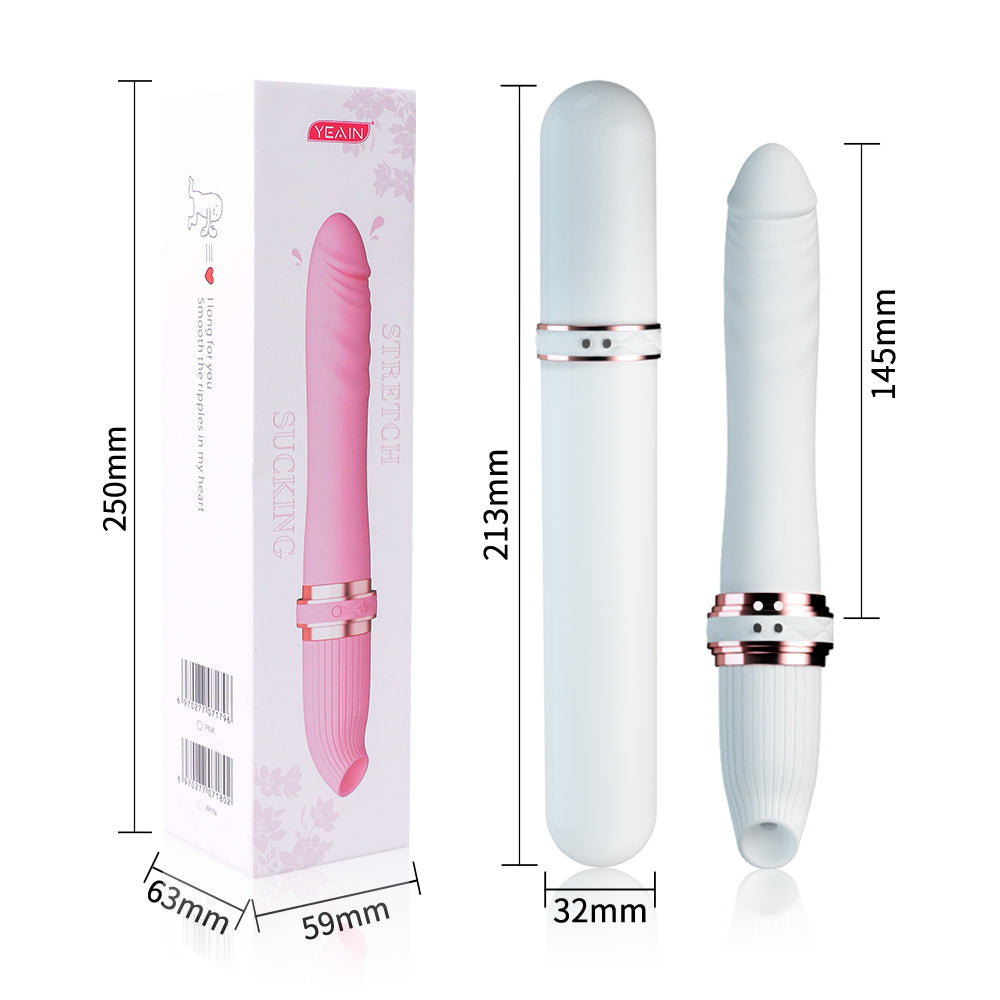 Sexeeg Telescoping Vibrator Female 10 Frequency Variable Sex Machine Clitoris Vibrador