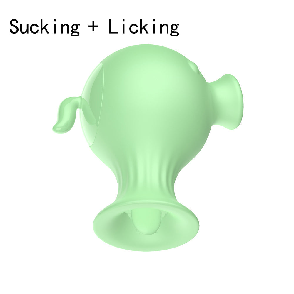 Sexeeg 7 Speed Tongue Licking Stimulator Clitoris Sucking Vibrator Vagina Nipple Sucker