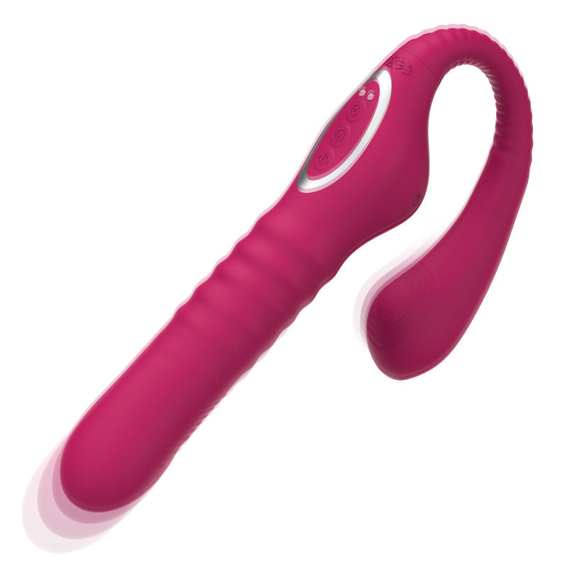 Sexeeg Thrusting Vibrators Dildo Automatic 10 Speed Telescopic Rotation 10 Speed Vibrating G-spot Clitoris Vagina Massage Sex Toy
