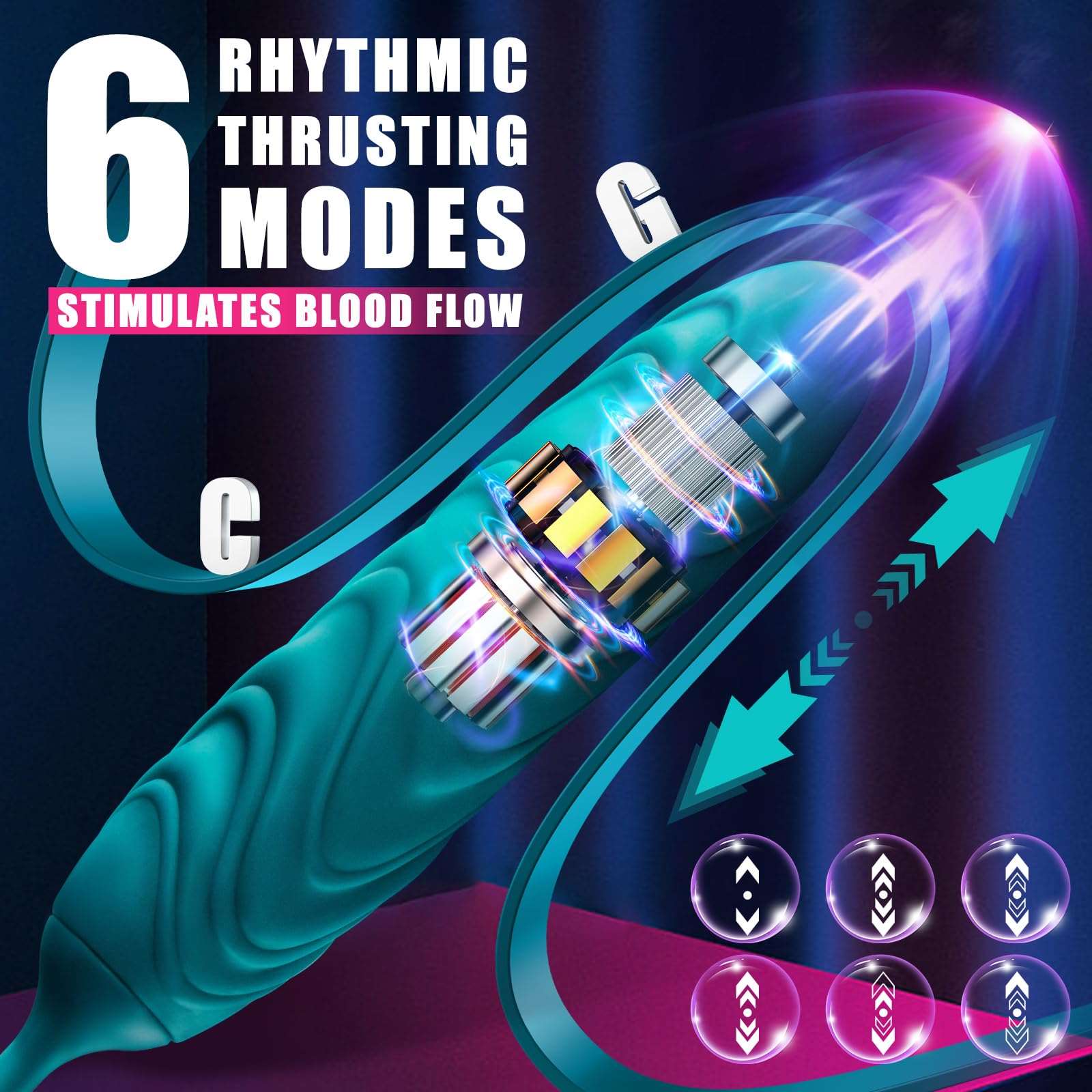 Sexeeg Big Mouth 3in1 Rose shaped Vibrator With 9 Tongue Licking & 6 Thrusting G Spot Dildo