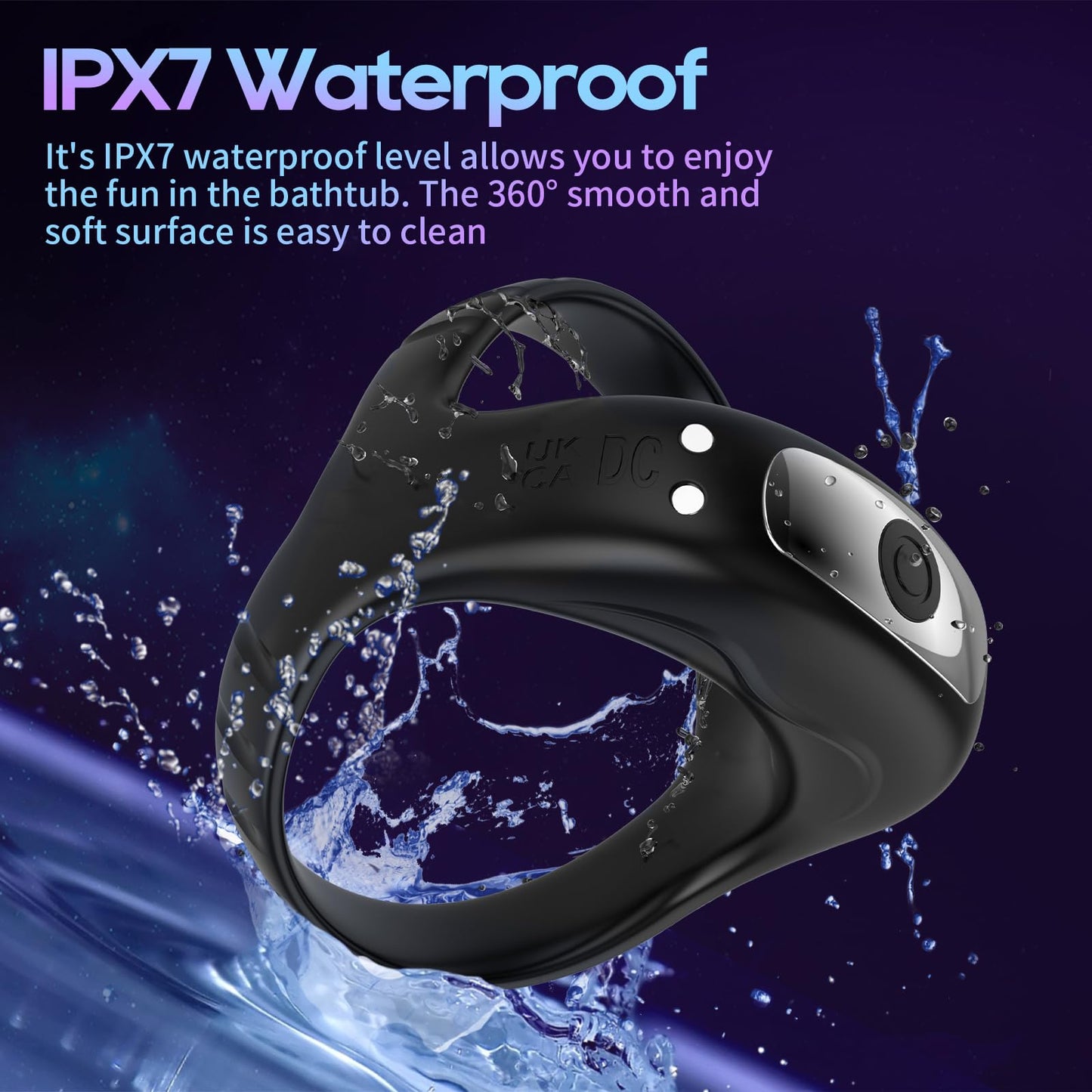 Sexeeg Vibrating Cock Ring with APP, Triangular Penis Ring with 10 Vibration Modes