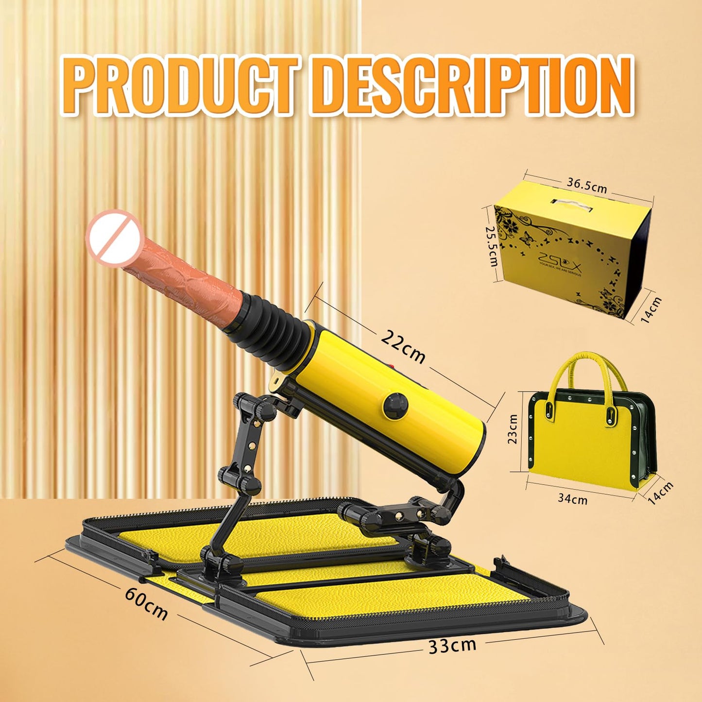 Sexeeg Leather Bag Female Sex Machine Masturbation Pumping Gun With Dildos