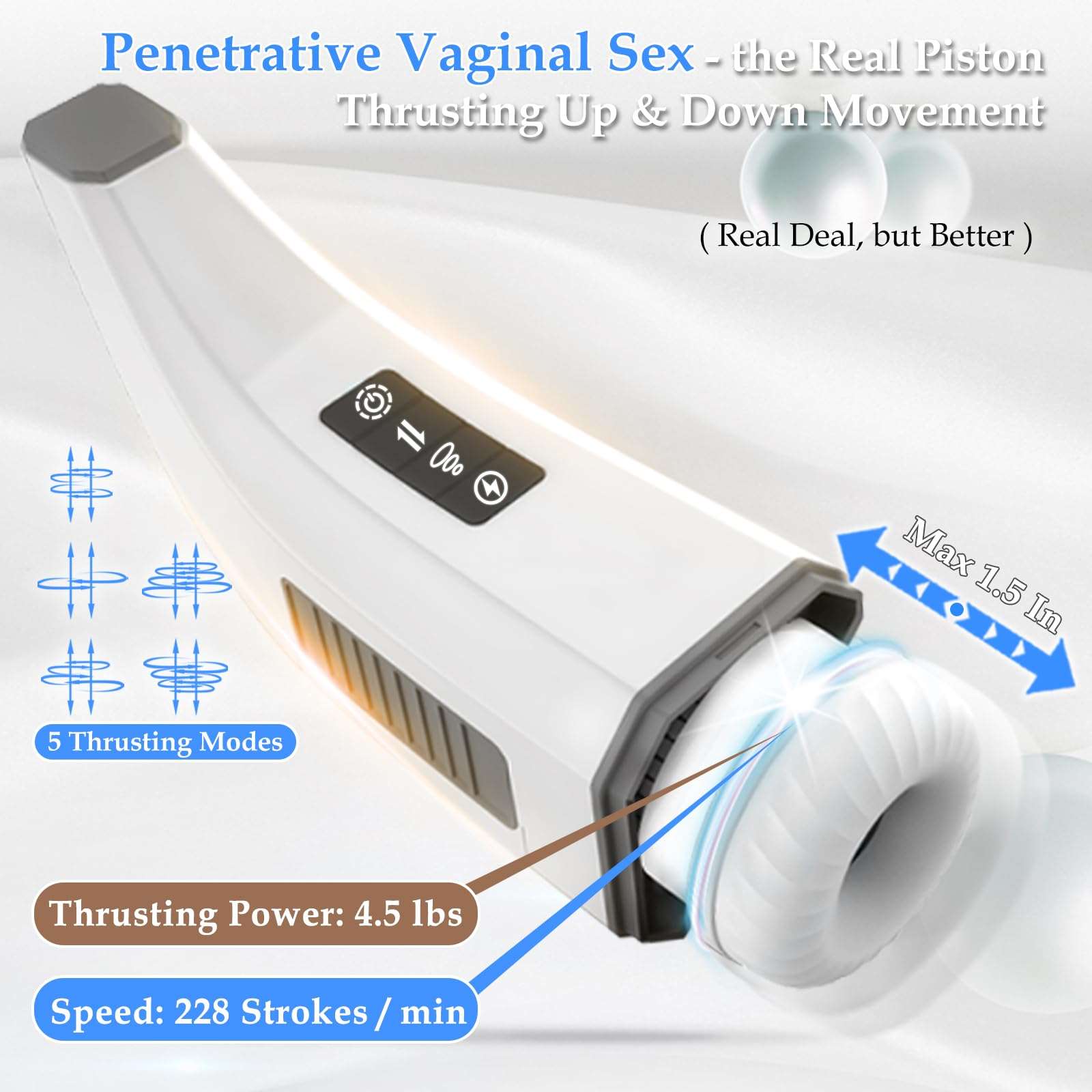 Sexeeg 007-Penis 4D  Clip Suction Smart Real Voice Tongue Lick Male Masturbator Cup