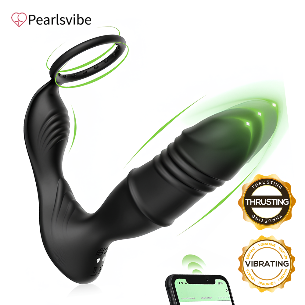 Sexeeg Mason APP/Controller & 9-Telescopic /Vibration & Cock Rings Prostate Massager