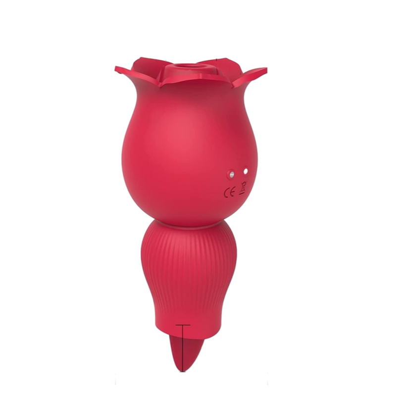 Sexeeg Rose Sucking and Tongue Vibrator 2 in 1 Rose Toy