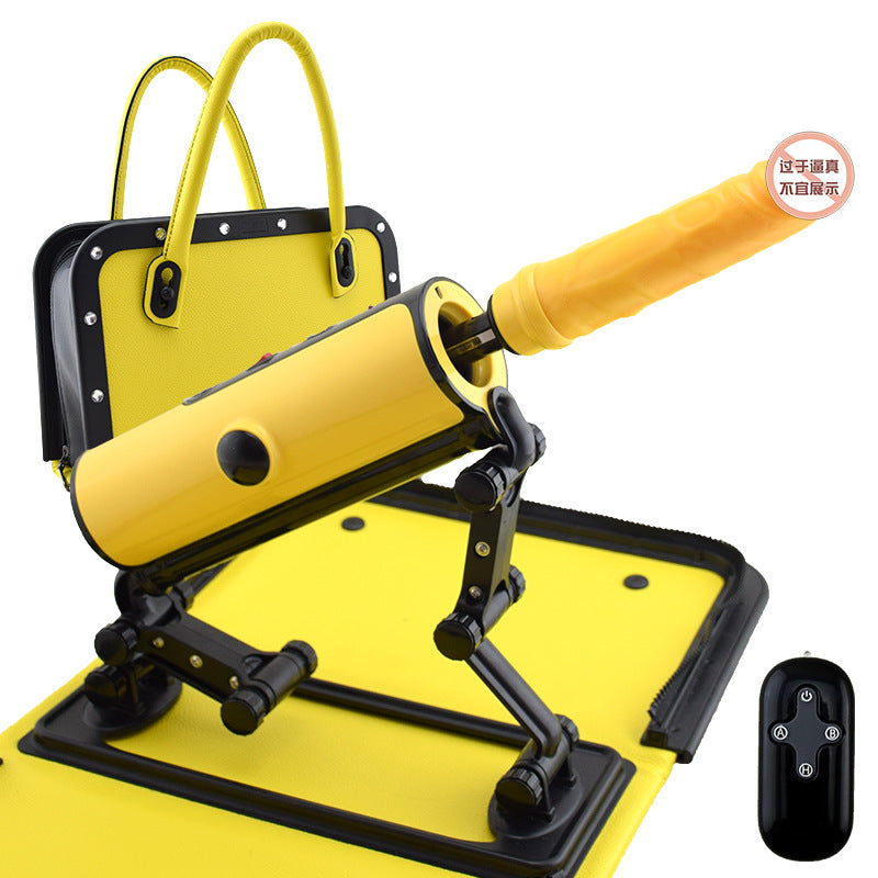 Sexeeg Leather Bag Machine X5x7 Sex Machine Masturbation Pumping Gun With Dildos