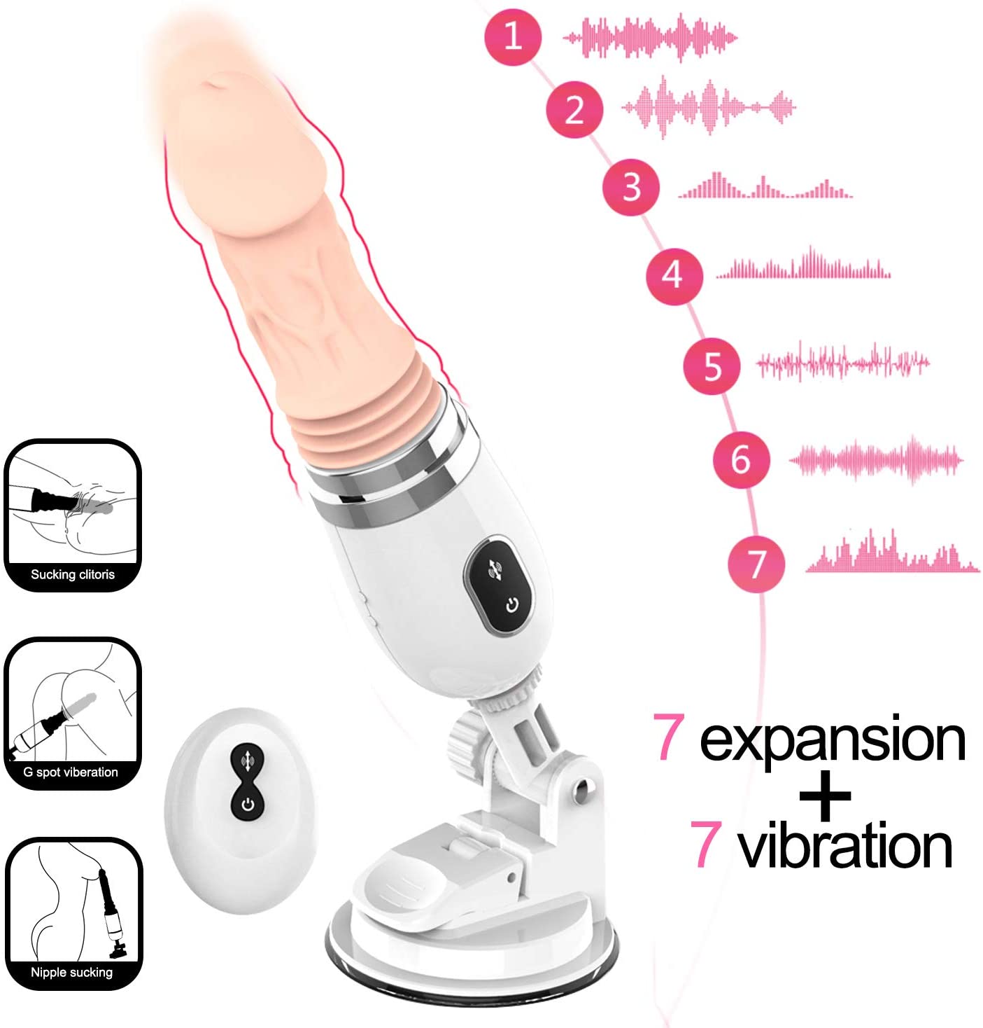 Sexeeg Large Didlo Suction Cup Vibrant Toys with Remote Control
