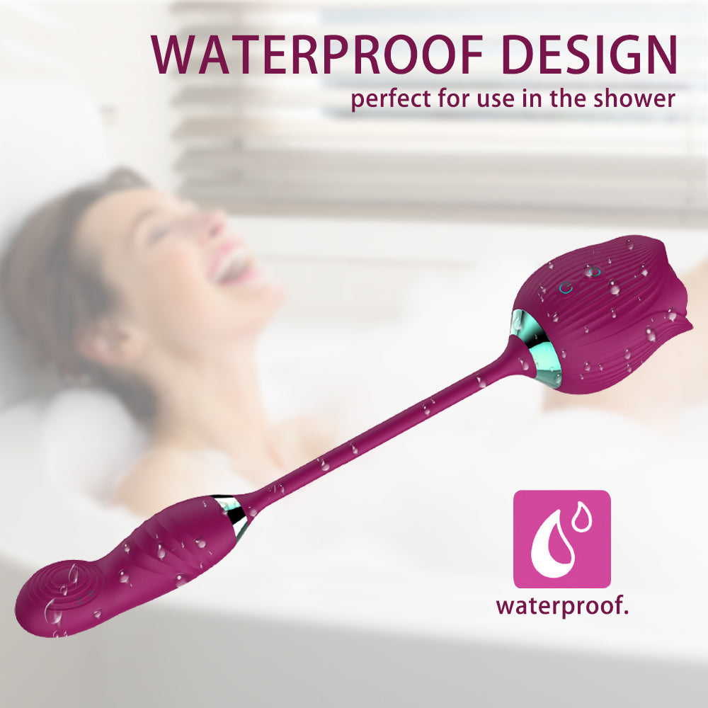 Sexeeg Rose Vibrator Clitoris Stimulator