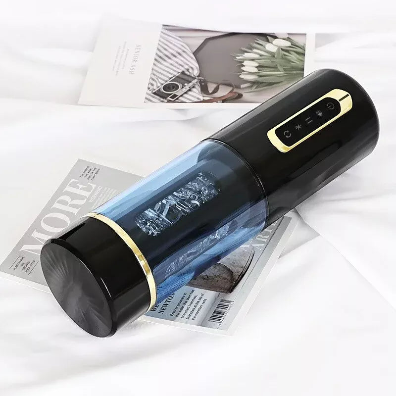 Sexeeg Male Automatic Telescopic Male Masturbation Intelligent Voice Pussy Blowjob
