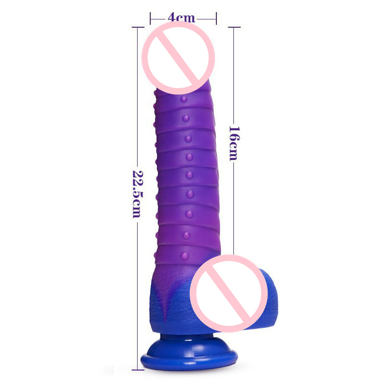 Sexeeg Telescopic Dildo Silicone Realistic Big Fake Penis Dildo Vibrator