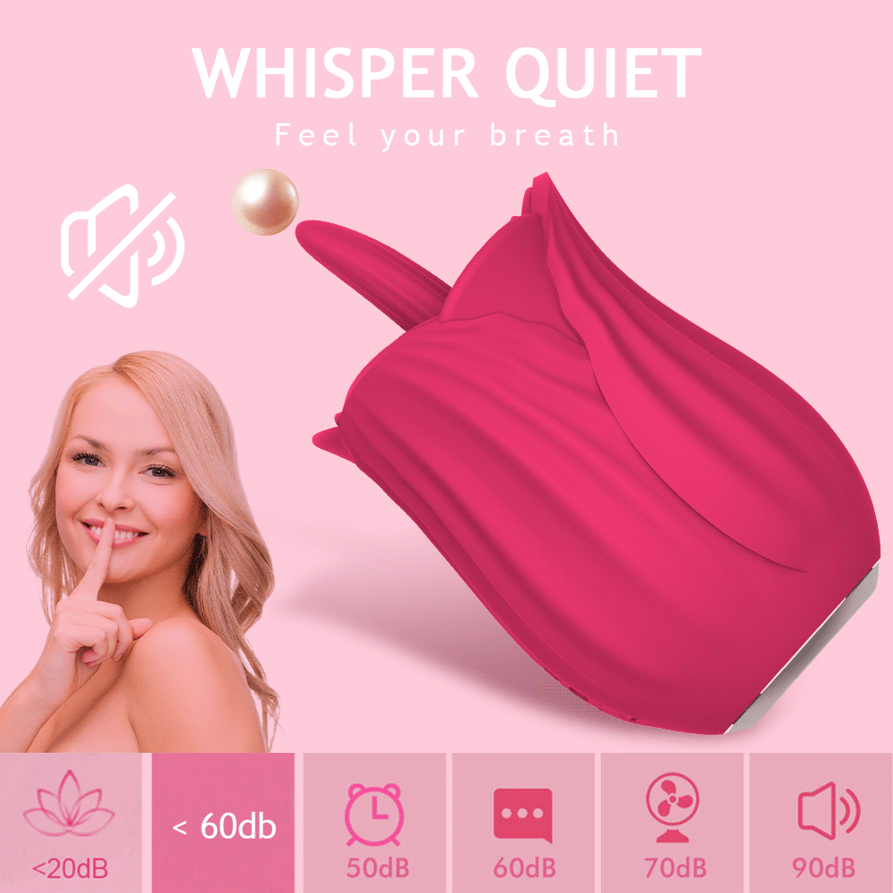 Sexeeg New Rose Tongue-licking Vibrator