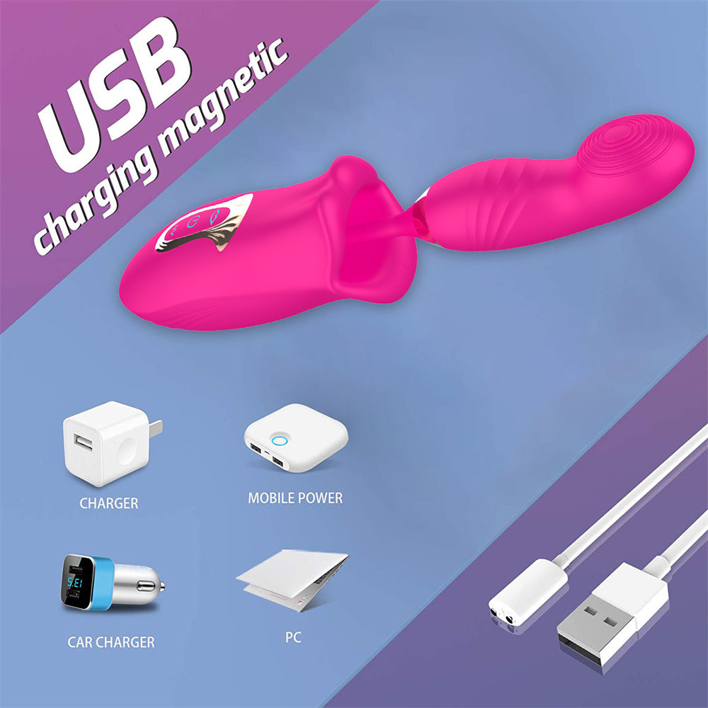 Sexeeg Rose Muncher Bite Vibrator G Spot Clitoris Stimulator Vagina Sucking Masturbator
