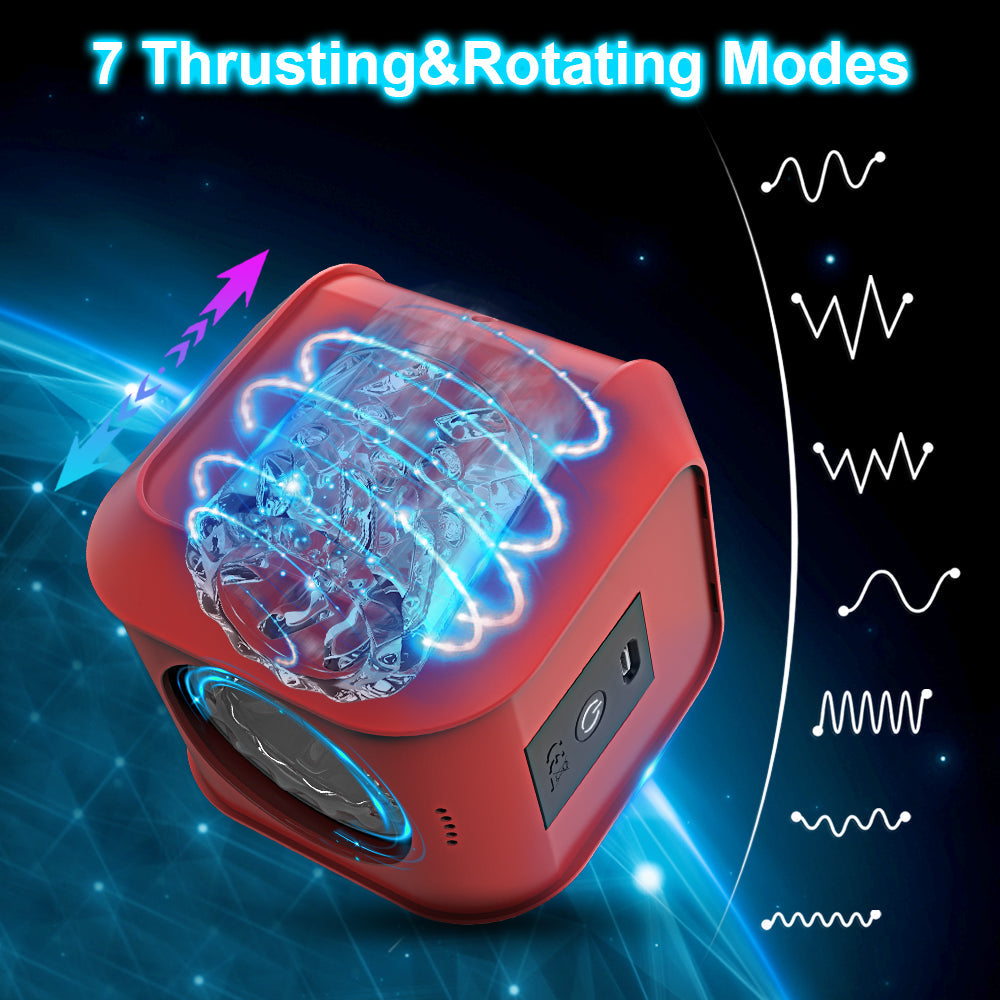 Sexeeg Magic Cube - Thrusting Rotation Male Masturbator Cup Water Proof