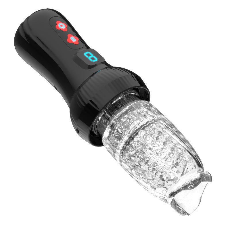 Sexeeg Gawk Gawk 6000 4.0 Version Torch 9 *9 Thrusting Rotating Penis Stroker Male Rose Toy