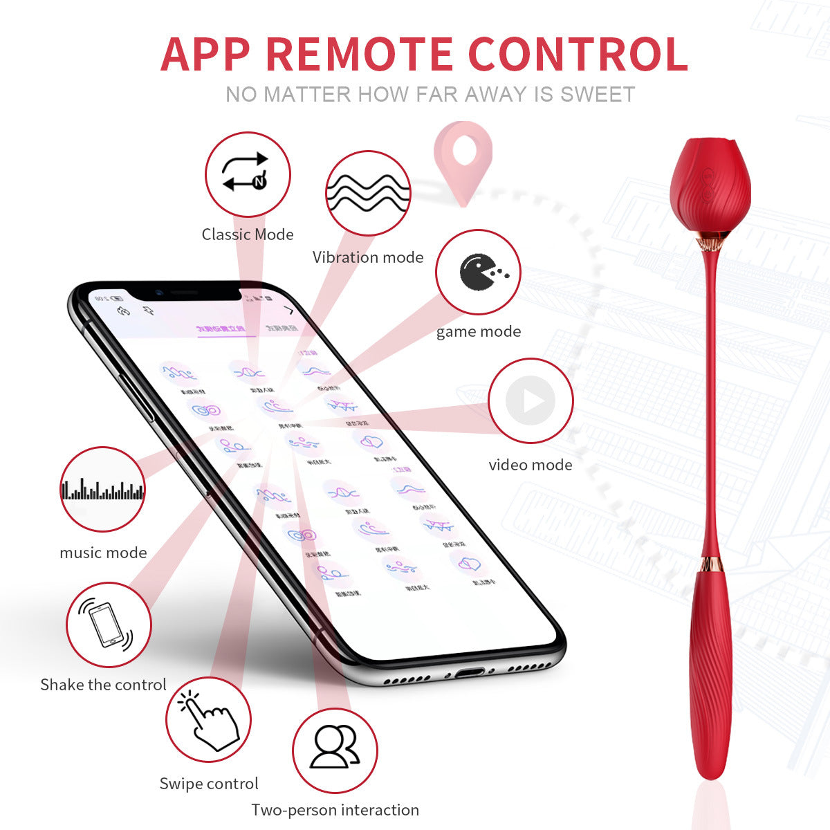 Sexeeg Rose jump egg second tide out of control vibrating rod fully automatic telescopic impact masturbator