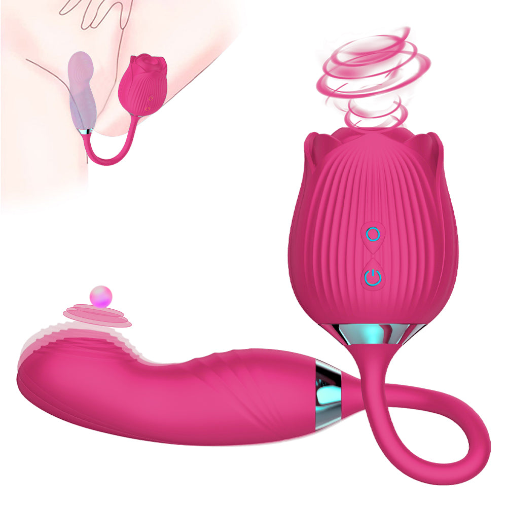 Sexeeg Rose Vibrator Clitoris Stimulator