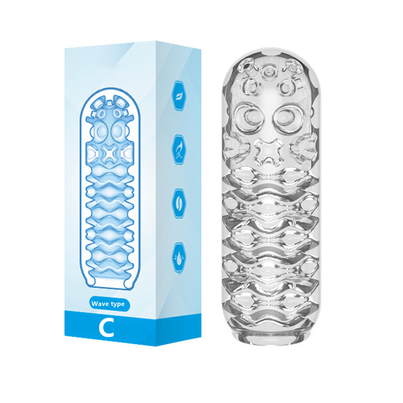 Sexeeg Aircraft Cup Men's Training Masturbation Cup Spiral Pleasure